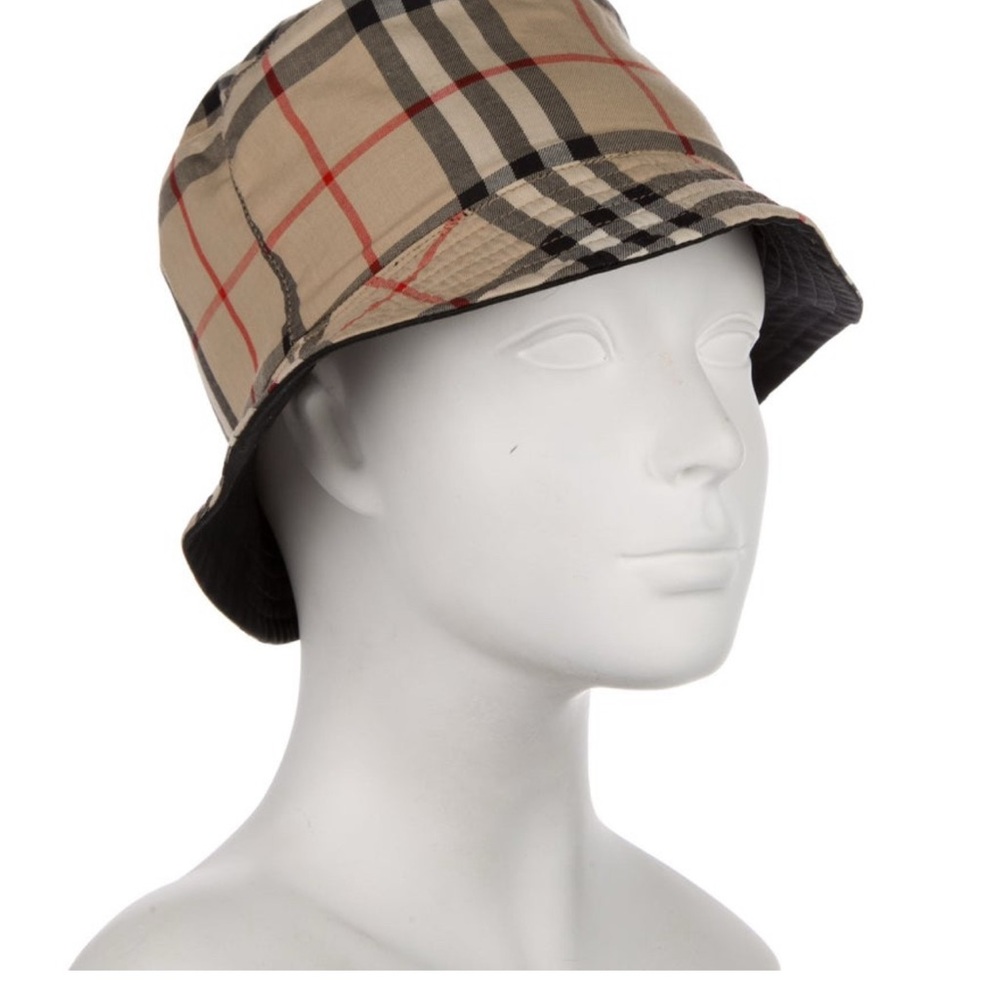 Burberry Beige Check Bucket Hat